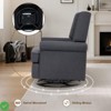 Rocker Recliner Swivel Recliner Nursery Glider Chair Soothing Rocking Motion Nursery Breastfeeding Maternity Chair - 4 of 4