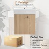 Vynxaria 21.6" Modern Floating Bathroom Vanities Vanity with Ceramic Basin & Right Side Storage 26.4"H - 4 of 4