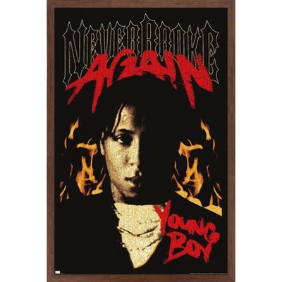 Trends International NBA Youngboy - Firestarter Framed Wall Poster Prints