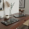 House Decor Trays for Bed or Coffee Table - Modern Rectangular Glass Trays Perfect for Centerpiece Decorations - Set of 2 - 16", 12" - 3 of 4