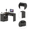 Grungis L-Shaped Office Desk with CPU Storage,Computer Desk with 2 Drawers and 1 Shelf for Home Office,Company - 4 of 4
