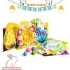 Joyfy 48 Pcs Easter Gift PE Bags 11.8x11.8 Inches, Egg Shaped Easter Goodie Bags for Egg Hunt Party Treats and Kids Party Favor Supplies - 3 of 4