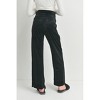 Hello Miz Women's Over The Belly Wide Leg Velour Maternity Lounge Pants - 3 of 4