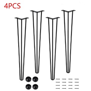 Metal Table Legs DIY Industrial Furniture Legs 880 Lbs Capacity - 1 of 4