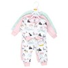 Hudson Baby Infant Girl Cotton Sleep and Play, Girl Arctic Animals - 2 of 4