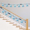 Big Dot of Happiness 1st Birthday Shark Zone - Jawsome Shark First Birthday Party DIY Decorations - Clothespin Garland Banner - 44 Pieces - 2 of 4