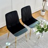 NicBex Dining Chair Set of 4 Kitchen Furniture Modern Upholstered Metal Legs Side Chair - 4 of 4