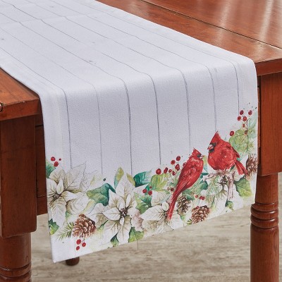 Park Designs Poinsettia Pine Table Runner 13x36 : Target