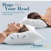 KWPZQEB Bedding Bed Pillow for Sleeping (White), Queen Size, Set of 1, Hotel Pillow, Cooling Pillows for Side, Back or Stomach Sleepers - 2 of 4
