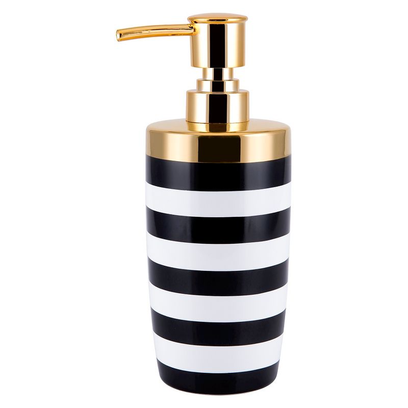 Derby Lotion Pump Black/White - Allure Home Creations, 1 of 5