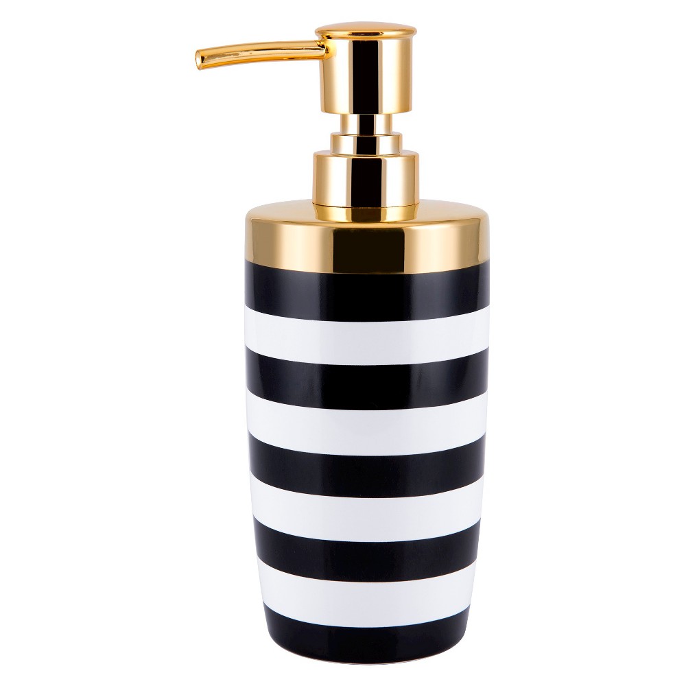 Photos - Soap Holder / Dispenser Derby Lotion Pump Black/White - Allure Home Creations