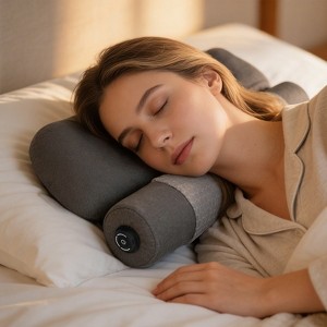 Angel Sar Heated Neck Pillow with Heat Levels, Memory Foam