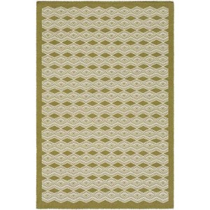 Mark & Day Fazeley 5'x7'6" Rectangle Woven Indoor Area Rugs Lime: Geometric Wool, Stain-Resistant, Handwoven, Bohemian Style - 1 of 3
