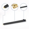BWE 3-Spray 12 in. Showerhead Wall Mounted Dual Shower Heads With Valve in Matte Black - 3 of 4