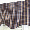 RLF Home 100% Cotton Palermo Regal  Fully lined Windows Rod Pocket Valance 50" x 17"  Navy - 4 of 4