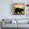Trademark Fine Art -Ryan Fowler 'Take A Hike Black Bear' Canvas Art - 2 of 4