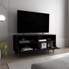 54.7" Engineered Wood TV Stand with 1-Door 2-Shelf and Concealed Storage for Living Room and Bedroom - 2 of 4