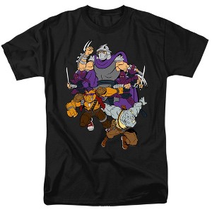 Teenage Mutant Ninja Turtles Shredder And Foot Clan Adult T Shirt, Black - 1 of 4
