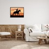 Stupell Industries Cowgirl Sunset Silhouette Southwestern Horse Field Landscape Black Framed Giclee Art - 2 of 4