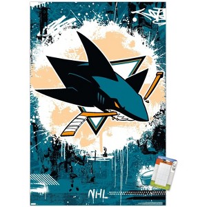 Trends International NHL San Jose Sharks - Maximalist Logo 23 Unframed Wall Poster Prints - 1 of 4