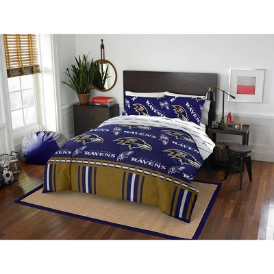 Nfl Baltimore Ravens Rotary Bed Set Twin Target
