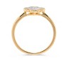 H.J. Namdar 0.17 ct tw Diamond Clover Cluster Ring 14K Yellow Gold Natural Diamonds - 3 of 4