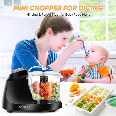 Aemego Black 12oz Electric Mini Food Processor
