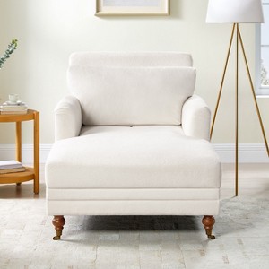 VANOMi 37.8’’W Modern Upholstered Chaise Lounge - 1 of 4