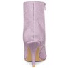 Allegra K Women's Sparkle Sequin Pointed Toe Side Zipper Stiletto Heels Ankle Boots - 3 of 4