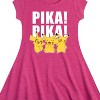 Girls' - Pokémon - Pika! Pika! Fit & Flair Cap Sleeve Dress - 2 of 3