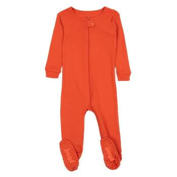Leveret Toddler Footed Cotton Solid Classic Color Pajamas