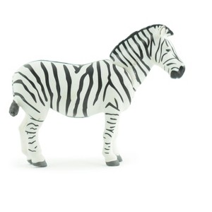 Zebra, African equines, Equidae, High Quality, Hand Painted, Rubber, Realistic, Figure, Model, Replica, Toy, Kids, Gift,    3 Inches  CWG220 B17 - 1 of 4