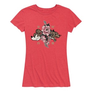 Women's - Disney - Mickey Year of The Tiger Design Short Sleeve Graphic T-Shirt - 1 of 4