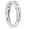 Pompeii3 3/8ct Mens Princess Cut Diamond Polished Wedding Ring 14K White Gold - 2 of 4
