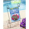 Soak Up the Summer Garden Linen Flag - 3 of 4