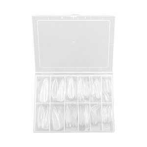 Unique Bargains Women's Full Coverage Fake Nails XXL Clear 1 Set - 1 of 4