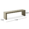 Kumasinova 63" Dining Bench for Kitchen,Premium Acacia Wood Kitchen Table Bench with 600lbs Capacity,Farmhouse Entryway Bench - 3 of 4