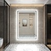 Keonjinn LED Bathroom Vanity Mirror, Front Light & Backlit, 3 Color Temperatures, Anti Fog, Double Lights Strips - 2 of 4