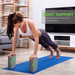 Toyzone World Supportive Gray Yoga Fitness Bricks - 1 of 3