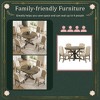 Modern 4-Piece Upholstered Dining Chair Set with Rubber Wood Legs and Button Tufting, Comfortable High-Back Chairs for Dining Room or Kitchen - 4 of 4