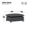 33"x27.5" Ottoman Module for Modular Sectional Sofa, Wide Seat, Chenille - 2 of 4