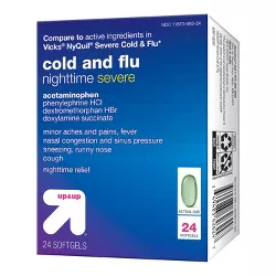 Nighttime Severe Cold & Flu Softgels - 24ct - up & up™