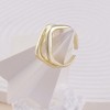 SOHI Women's California Gold The Baroque Statement Ring - 2 of 4