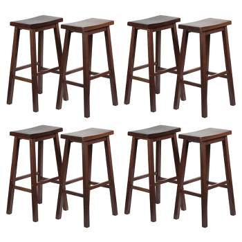Pj Wood Classic Saddle Seat 24'' Kitchen Bar Counter Stool With