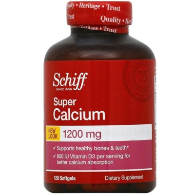 Schiff Super Calcium Supplement with Vitamin D -120ct