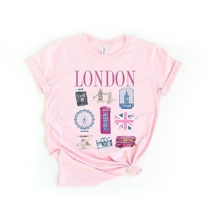 Simply Sage Market Women's London Travel Chart Short Sleeve Graphic Tee - 1 of 3
