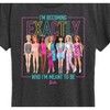 Women's - Barbie - Exactly Who Im Meant To Be Neon Short Sleeve Graphic T-Shirt - 2 of 4