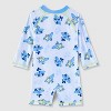 Baby Boys' Disney Mickey Mouse One Piece Rash Guard - Blue - 2 of 3