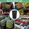 Unique Bargains Plastic Deep Drainage Holes Indoor Outdoor Gardening Plant Nursery Pots Black - 4 of 4