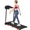 Sevobal Home Gym Equipment Folding Treadmill with Heart Rate Sensor Incline 6 Shock Absorbing for Home Living Room, Black, 49.21"*24.41"*41.73" - 2 of 4